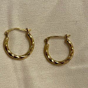 10K Gold Hoop Earrings